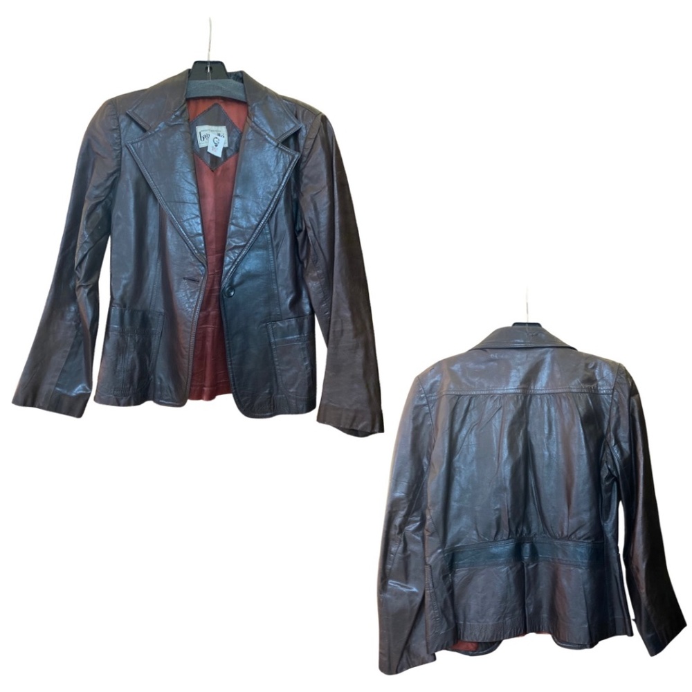 Bagatelle genuine leather blazer Sm